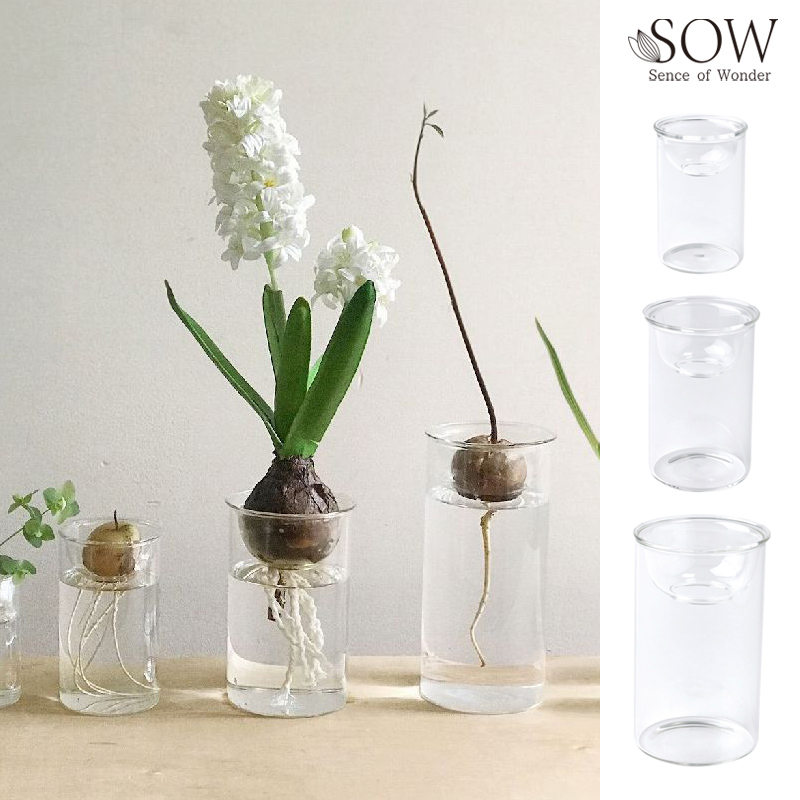 ■SOW（ソウ）■■2024AW　新作■　MINI BULB VASE　水栽培ガラスベース　クリア