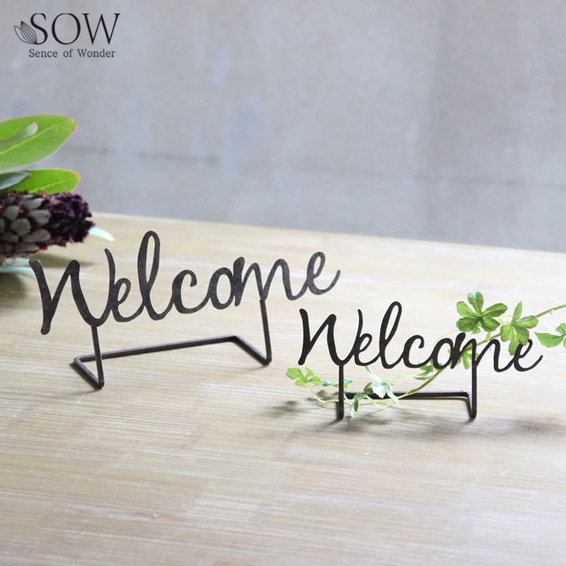 ■SOW（ソウ）■■2024AW　新作■　サインデコ　アイアン　【Welcome】