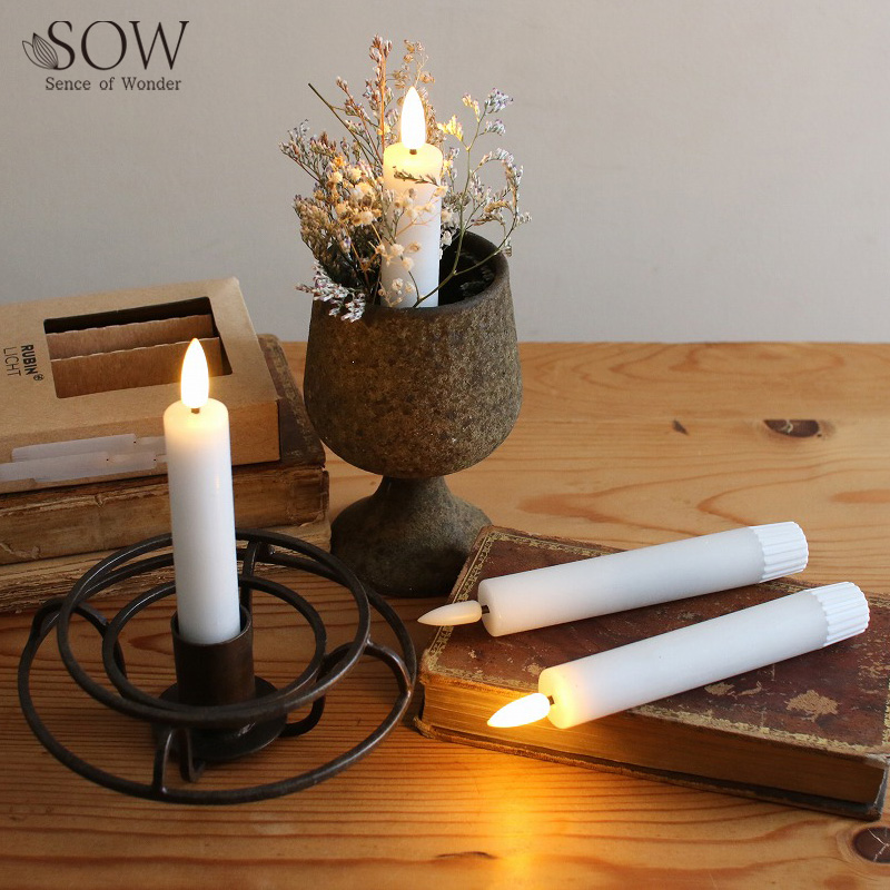 ■SOW（ソウ）■■2025AW　先行予約■　LEDテーパーキャンドル 2本セット