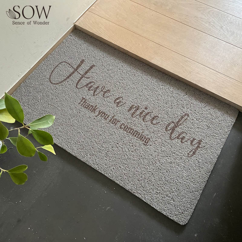 ■SOW（ソウ）■■2025AW　新作■　ふかふかテラスマット　Have a nice day