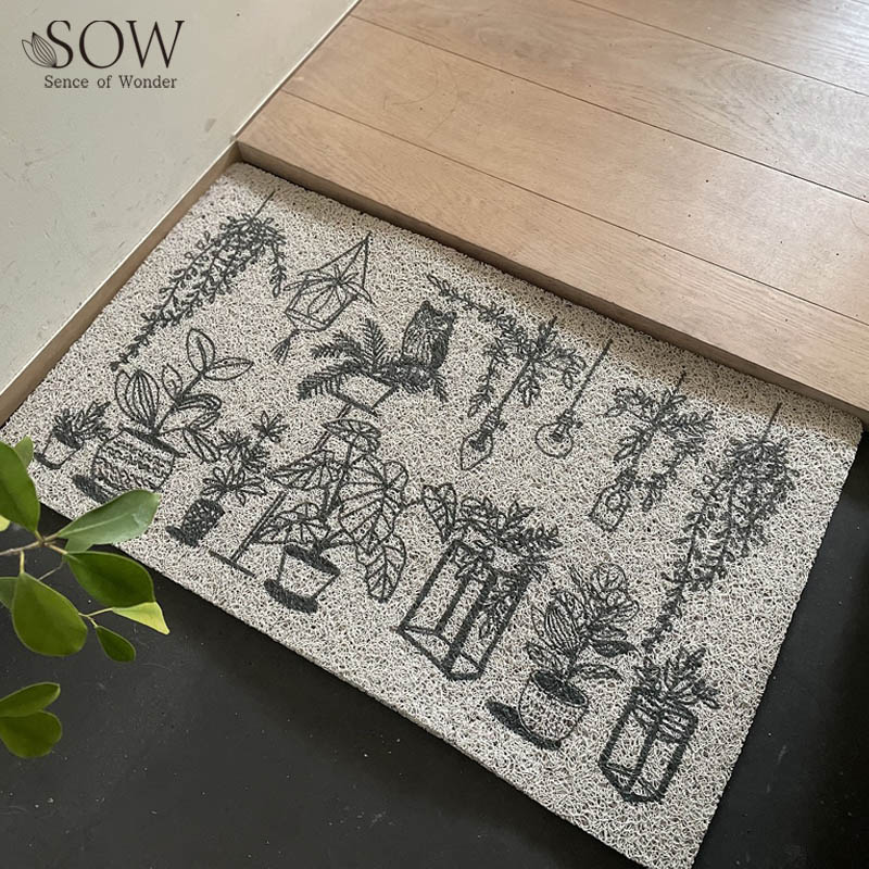 ■SOW（ソウ）■■2025AW　新作■　ふかふかテラスマット　Houseplants