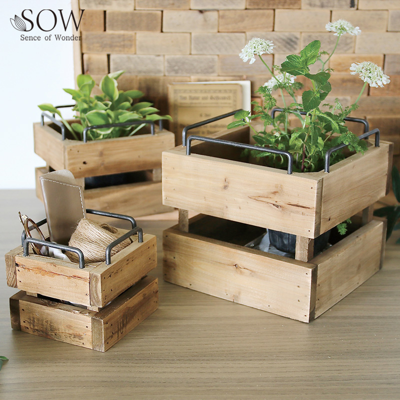 ■SOW（ソウ）■■2026AW　先行予約■　TUMU　ウッドディスプレイハンドル付ボックス　3サイズセット