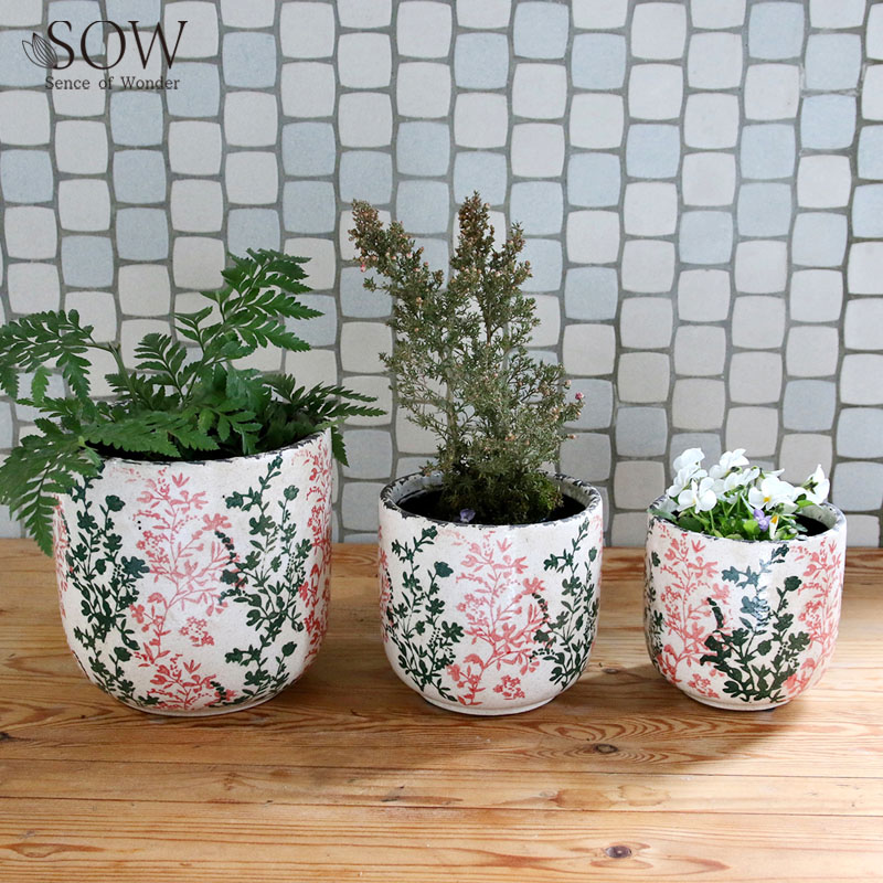■SOW（ソウ）■■2026SS　先行予約■　ブルーミー　セラミックポット　ピンク