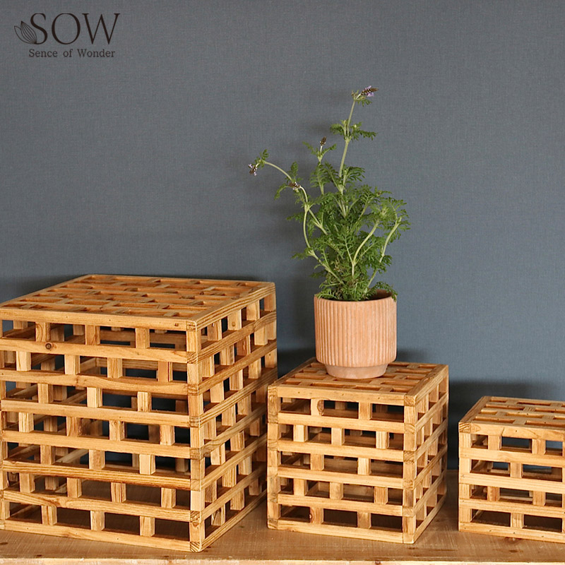 ■SOW（ソウ）■■2026SS　先行予約■　TUMU ウッドディスプレイボックス　スクエア