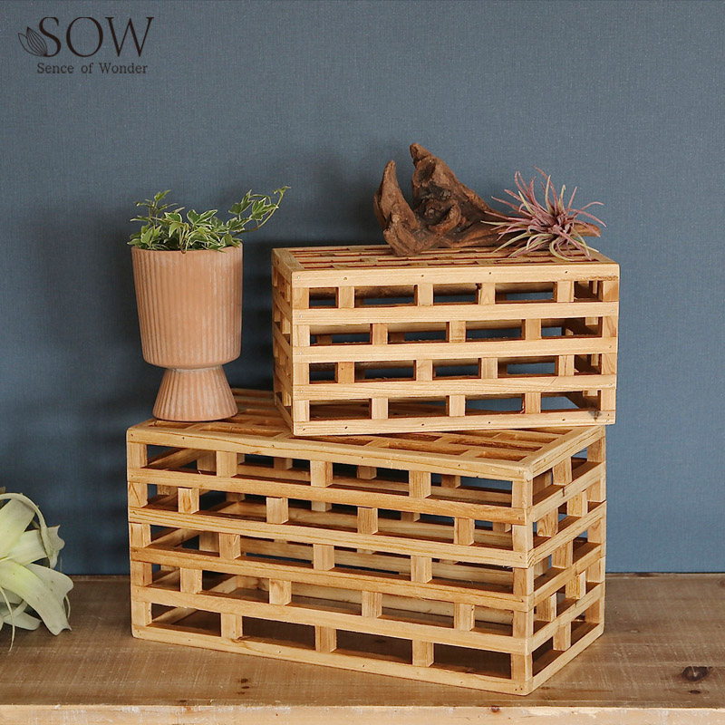 ■SOW（ソウ）■■2026SS　先行予約■　TUMU ウッドディスプレイボックス　ワイド