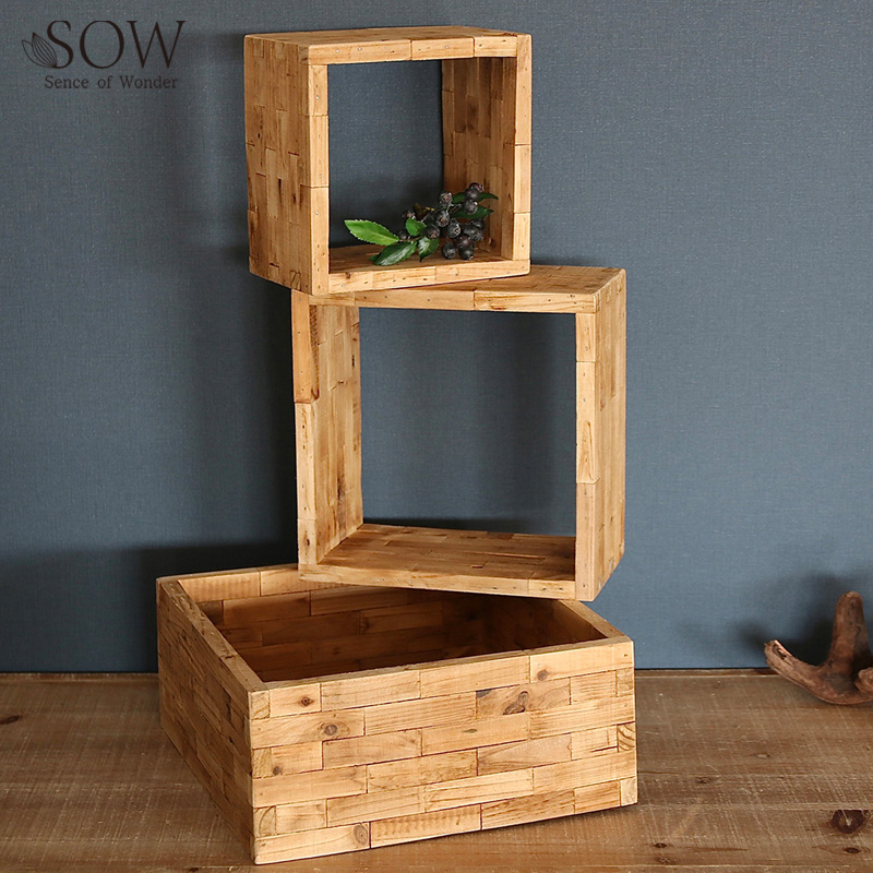 ■SOW（ソウ）■■2026SS　先行予約■　TUMU ウッドディスプレイボックス　3サイズセット