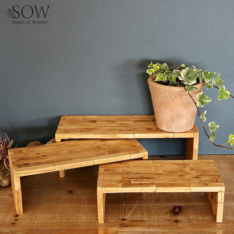 ■SOW（ソウ）■■2026SS　先行予約■　TUMU ウッドディスプレイ台　3サイズセット