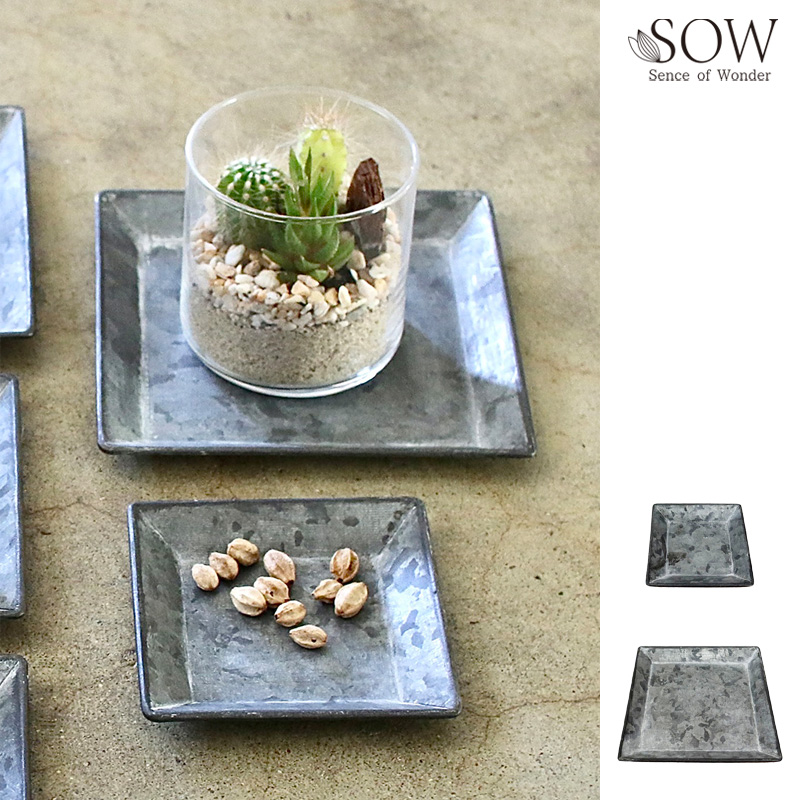 ■SOW（ソウ）■■2026SS　先行予約■　ブリキスクエアプレート