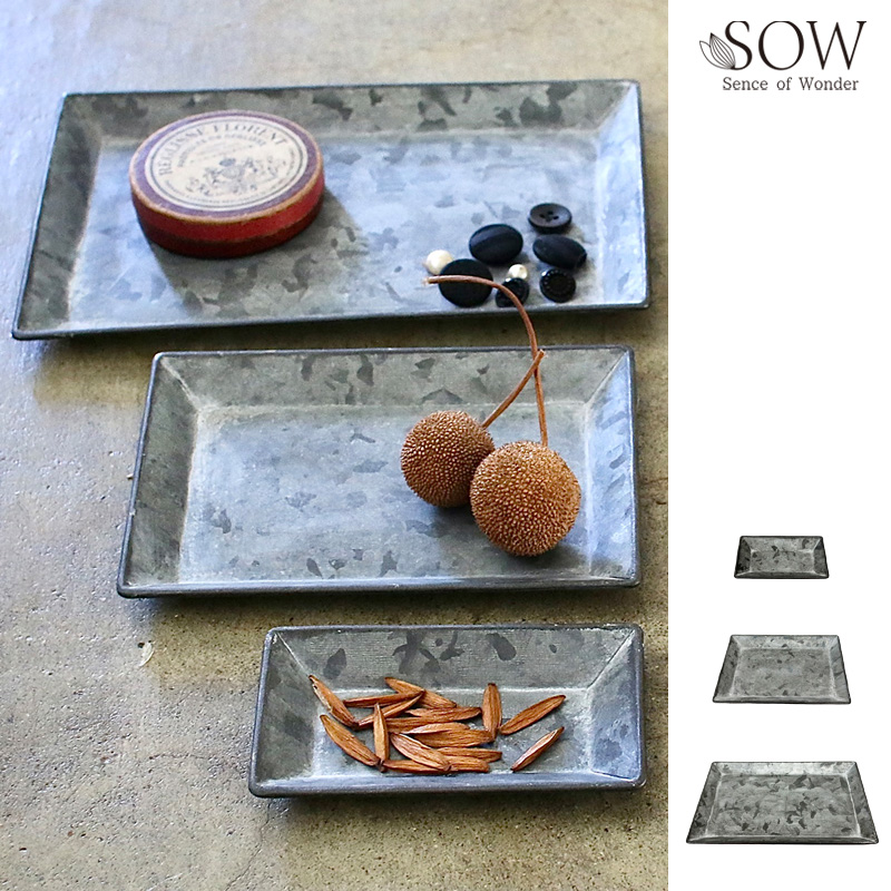 ■SOW（ソウ）■■2026SS　先行予約■　ブリキレクトプレート