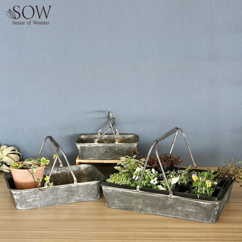 ■SOW（ソウ）■■2026SS　先行予約■　ブリキハンドル付き　レクトバスケット