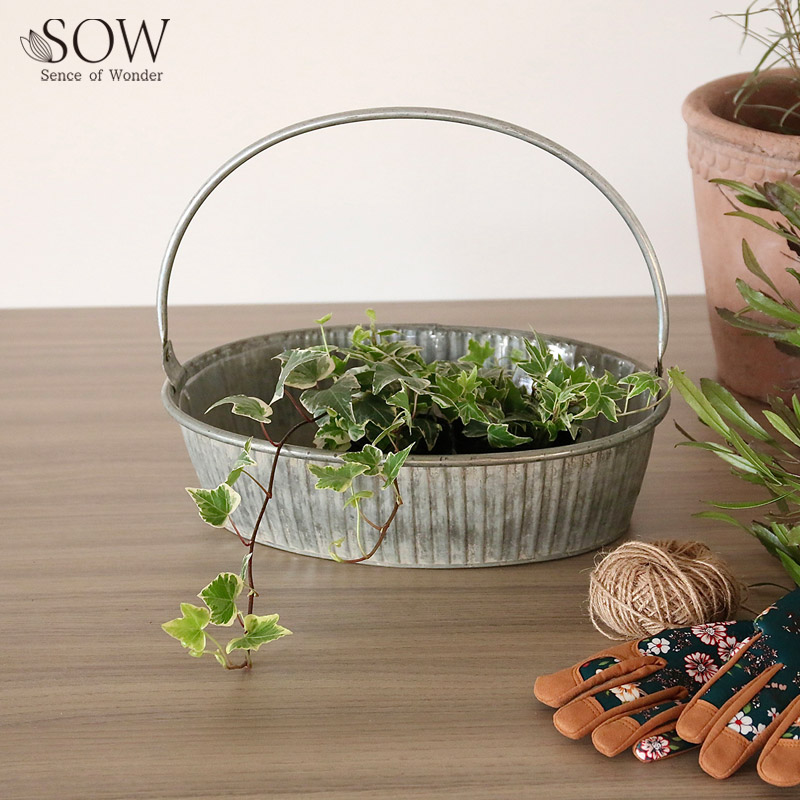 ■SOW（ソウ）■■2026SS　新作■　ブリキハンドル付きオーバルトレイ　XSサイズ