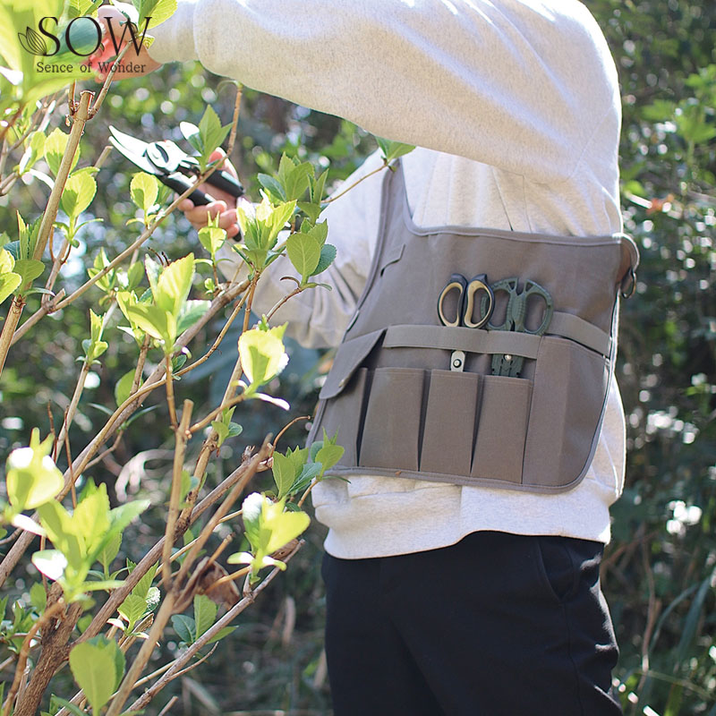 ■SOW（ソウ）■■2026SS　先行予約■　動きやすい　多機能ガーデンエプロン　ショートタイプ