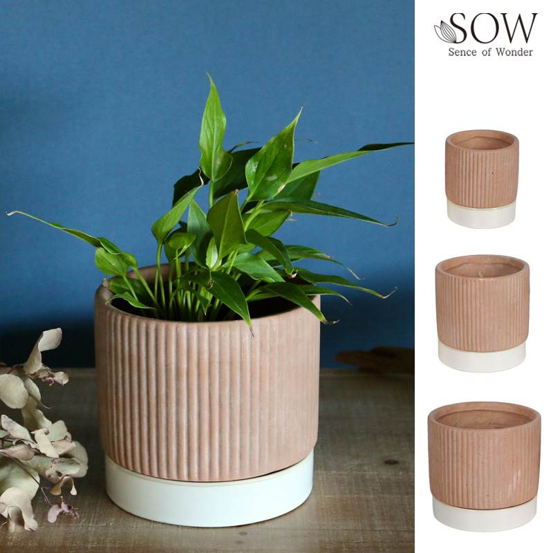 ■SOW（ソウ）■■2026SS　先行予約■　テラコッタプランター　ソーサー付き