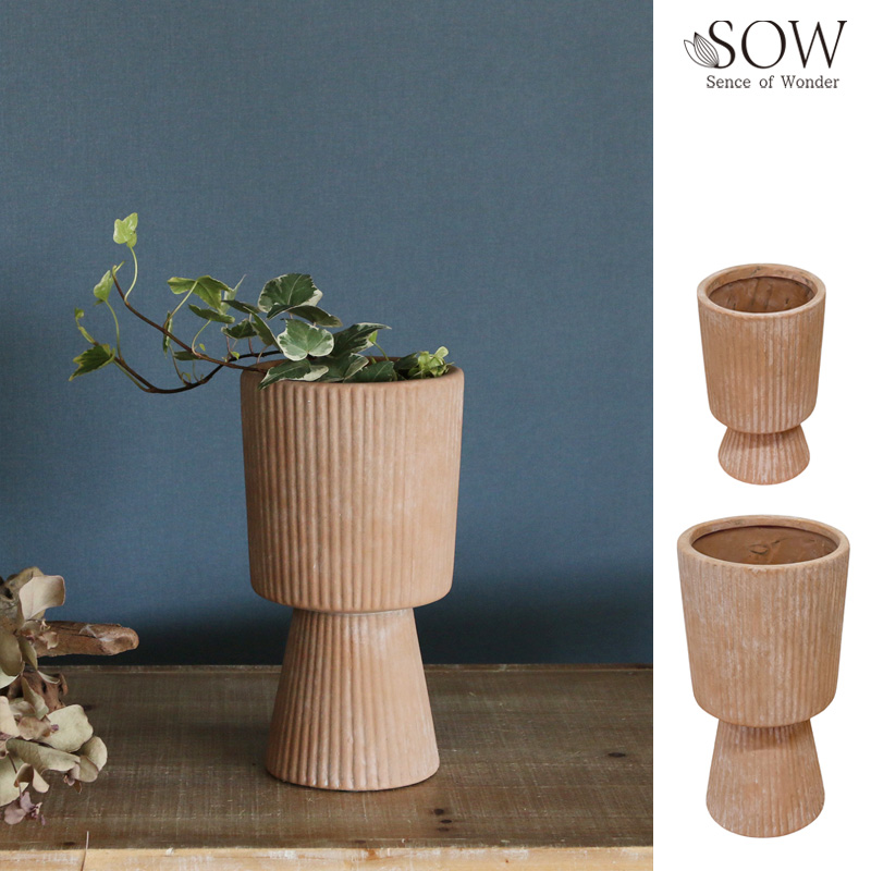 ■SOW（ソウ）■■2026SS　先行予約■　テラコッタプランター脚付き　スリム