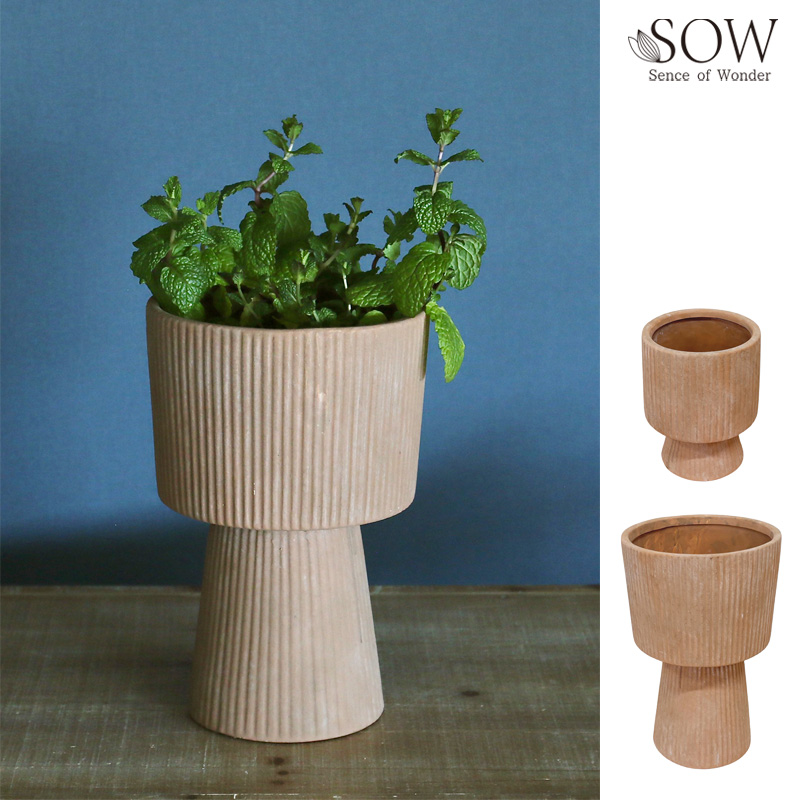 ■SOW（ソウ）■■2026SS　先行予約■　テラコッタプランター脚付き　ラウンド　ロウ
