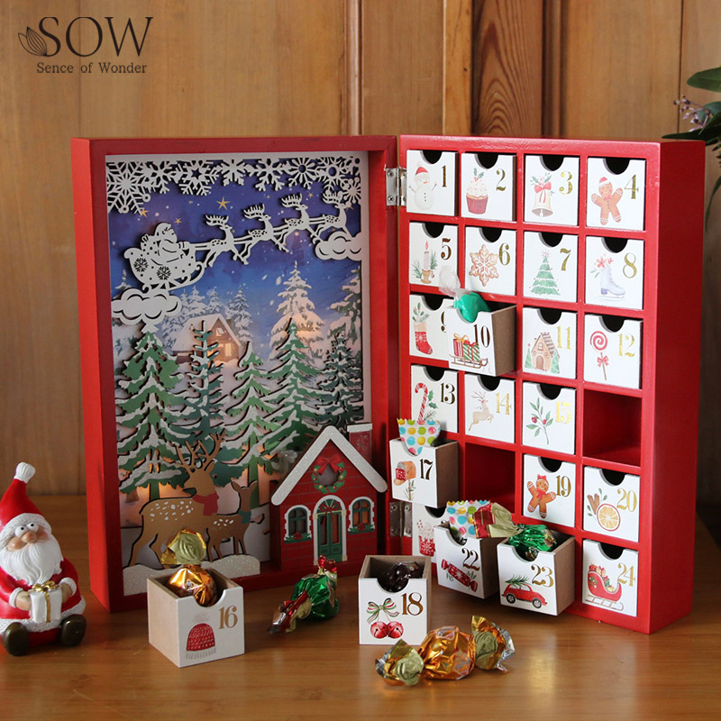 ■SOW（ソウ）■■2026X'mas　先行予約■　木製アドベントカレンダー