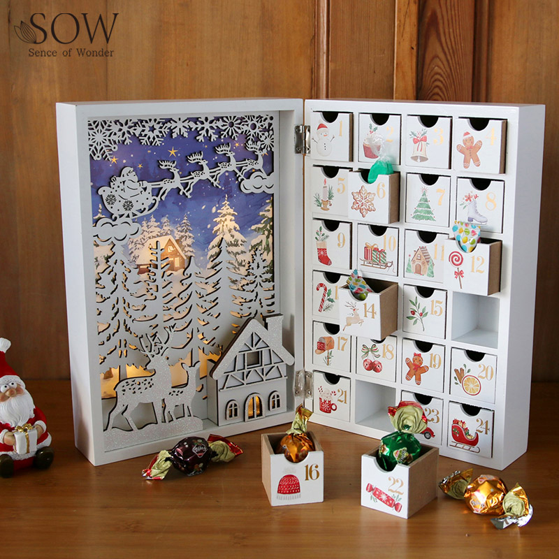 ■SOW（ソウ）■■2026X'mas　先行予約■　木製アドベントカレンダー