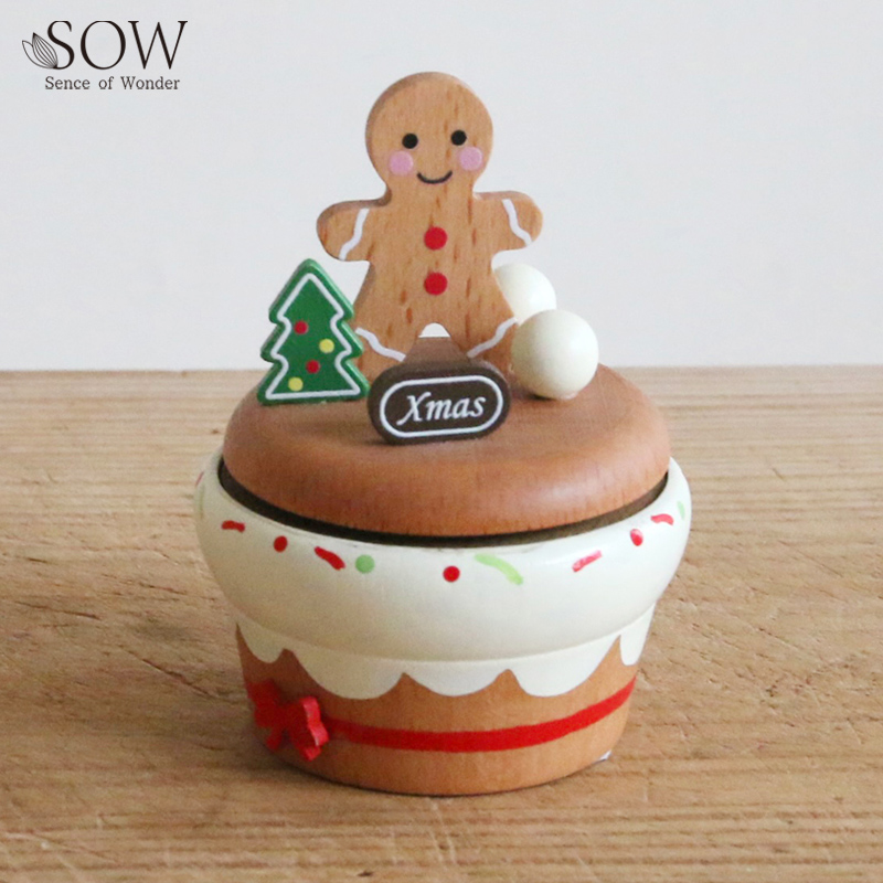 ■SOW（ソウ）■■2026X'mas　先行予約■　木製オルゴールミニ　ジンジャーマン
