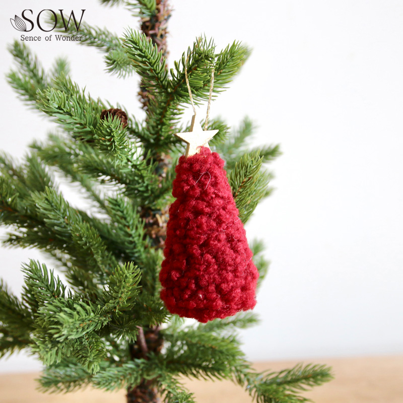 ■SOW（ソウ）■■2026X'mas　先行予約■　フェルトオーナメントツリー　レッド