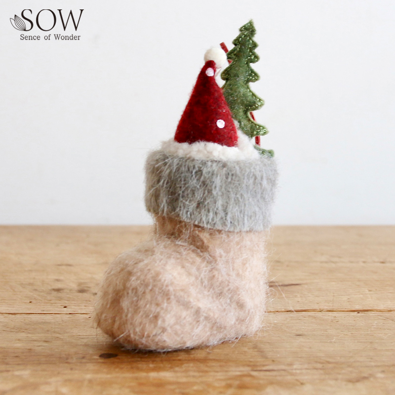 ■SOW（ソウ）■■2026X'mas　先行予約■　フェルトオーナメントブーツ　A