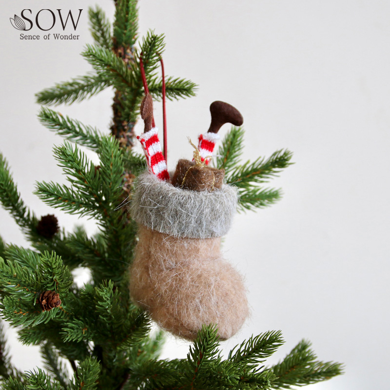 ■SOW（ソウ）■■2026X'mas　先行予約■　フェルトオーナメントブーツ　B