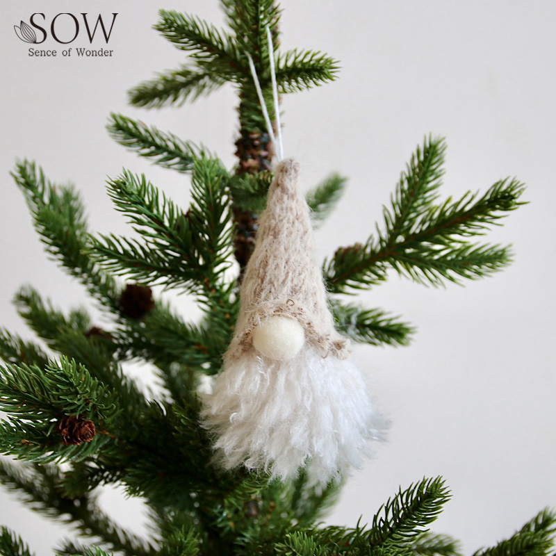 ■SOW（ソウ）■■2026X'mas　先行予約■　フェルトオーナメントノーム　アイボリー