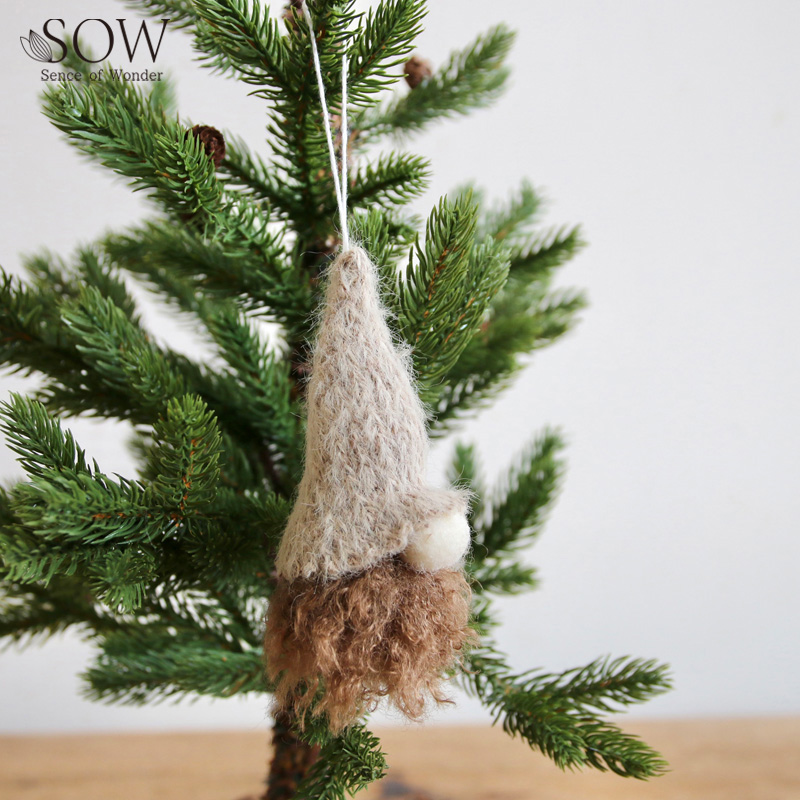 ■SOW（ソウ）■■2026X'mas　先行予約■　フェルトオーナメントノーム　ブラウン
