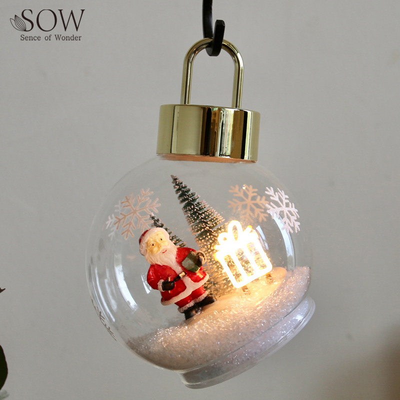 ■SOW（ソウ）■■2026X'mas　先行予約■　ガラスライト スノーボール　サンタ