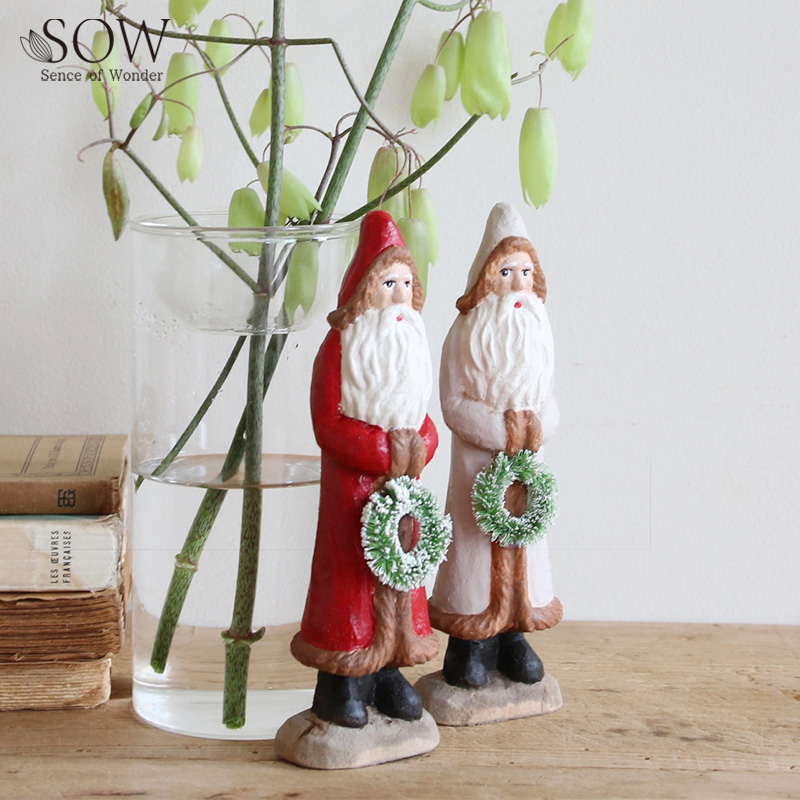 ■SOW（ソウ）■■2026X'mas　先行予約■　木製オブジェ サンタ