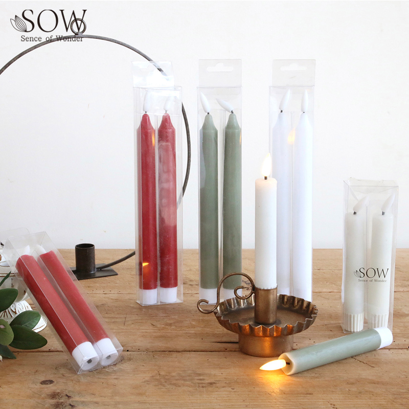 ■SOW（ソウ）■■2026X'mas　先行予約■　LEDテーパーキャンドル　2本セット