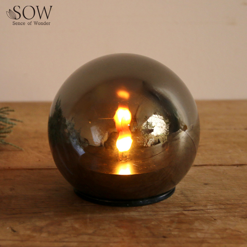 ■SOW（ソウ）■■2026X'mas　先行予約■　ガラスライトドーム　ブラック　Mサイズ