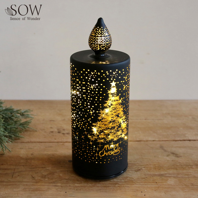 ■SOW（ソウ）■■2026X'mas　先行予約■　ガラスライト　回転ライト　ブラック