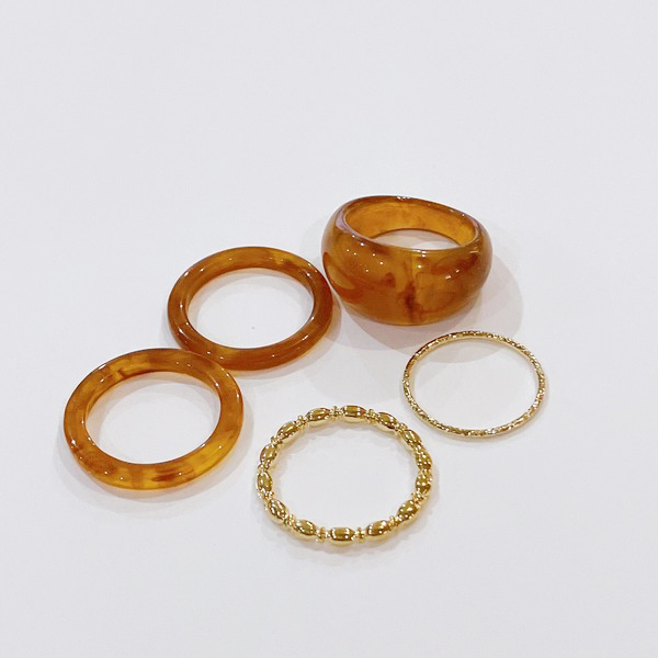 ■SPES（スペース）■■2026AW　新作■　5リングSET　BROWN