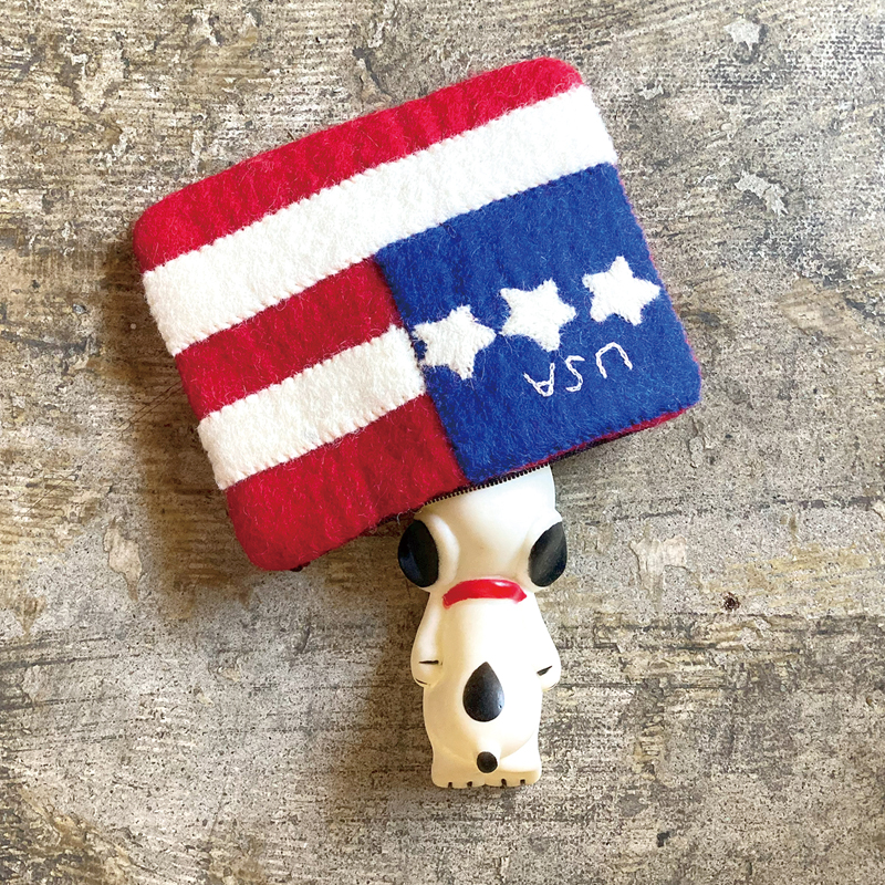 ■SPES（スペース）■■2026AW　新作■　ハンドメイドフェルトポーチ　USA
