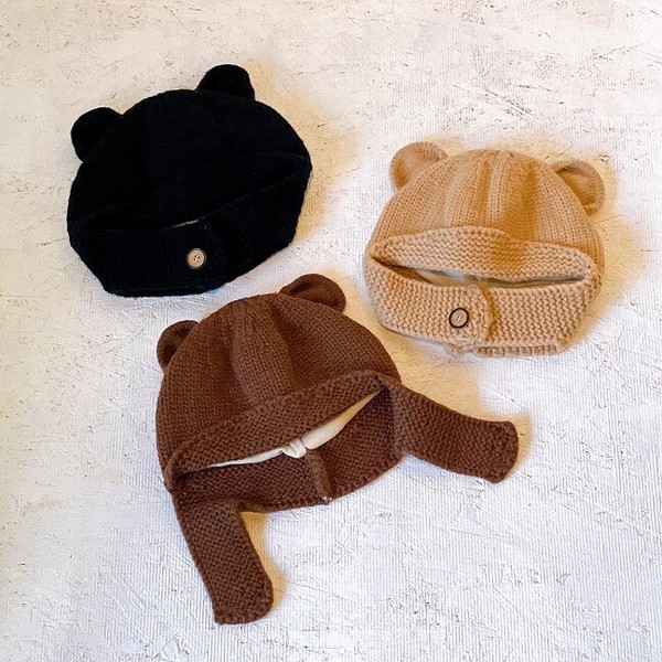 ■SPES（スペース）■■2026AW　新作■　Kidsくまニットキャップ