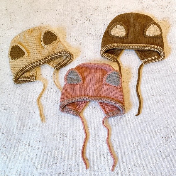 ■SPES（スペース）■■2026AW　新作■　Kidsねこニットキャップ