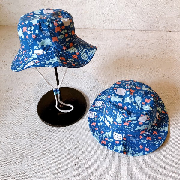 ■SPES（スペース）■■2026AW　新作■　Kids 撥水HAT　BLUE