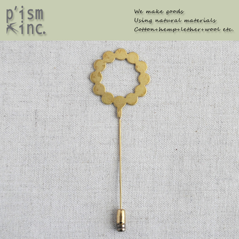 ■ピズム■　Brass Stole Pin　SMALL RING