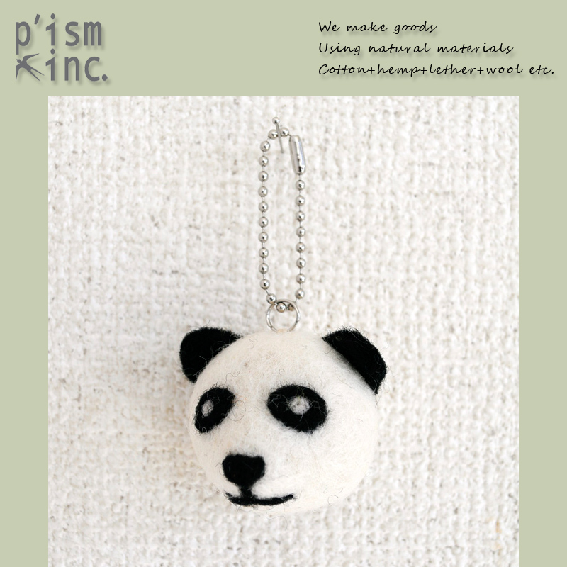 ■ピズム■■2025AW　先行予約■　Feltころころフェイスキーホルダー　Panda