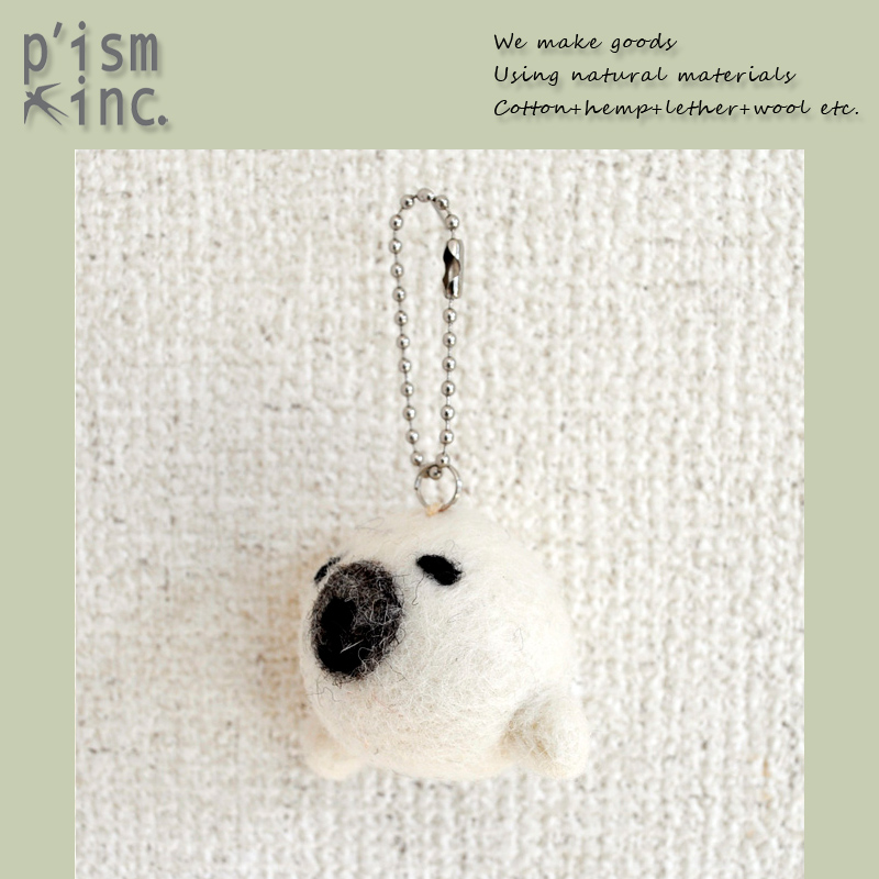■ピズム■■2025AW　先行予約■　Feltころころフェイスキーホルダー　Azarashi