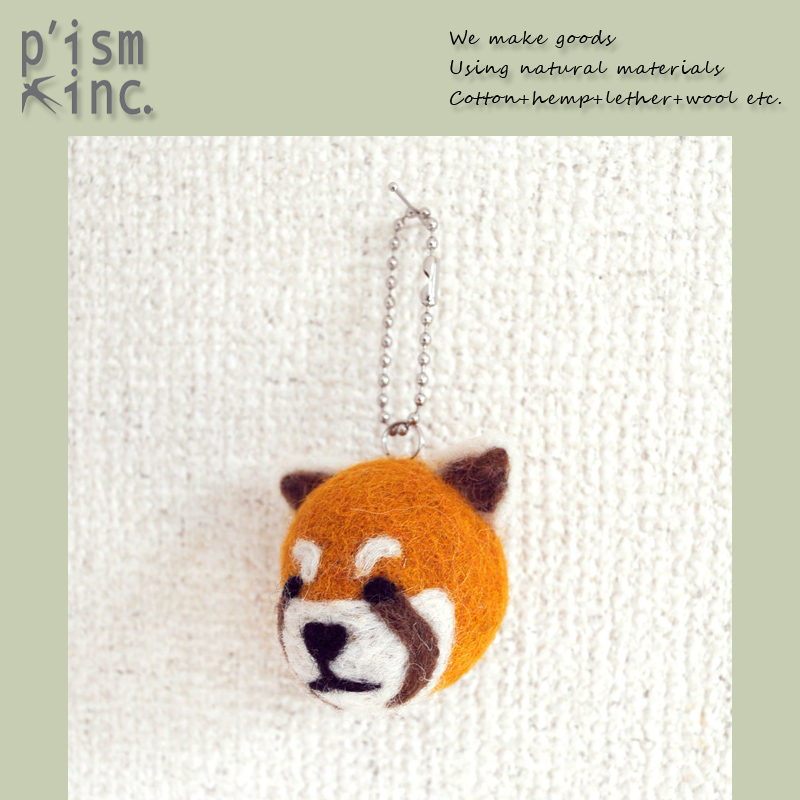 ■ピズム■■2025AW　先行予約■　Feltころころフェイスキーホルダー　Lesser Panda