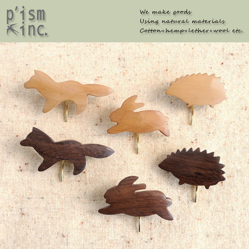 ■ピズム■■2026SS　新作■　Woodポニーフック　アニマル