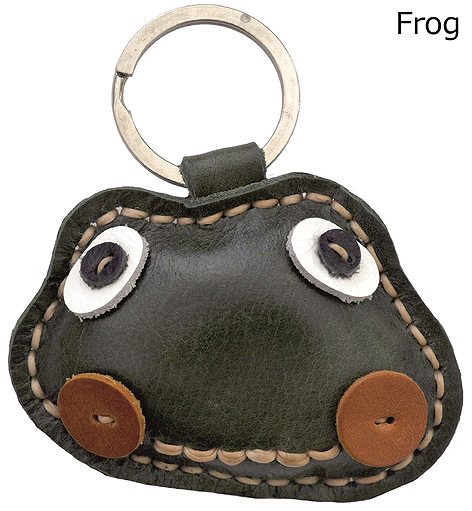 ■ピズム■　レザーkeyホルダー　Frog