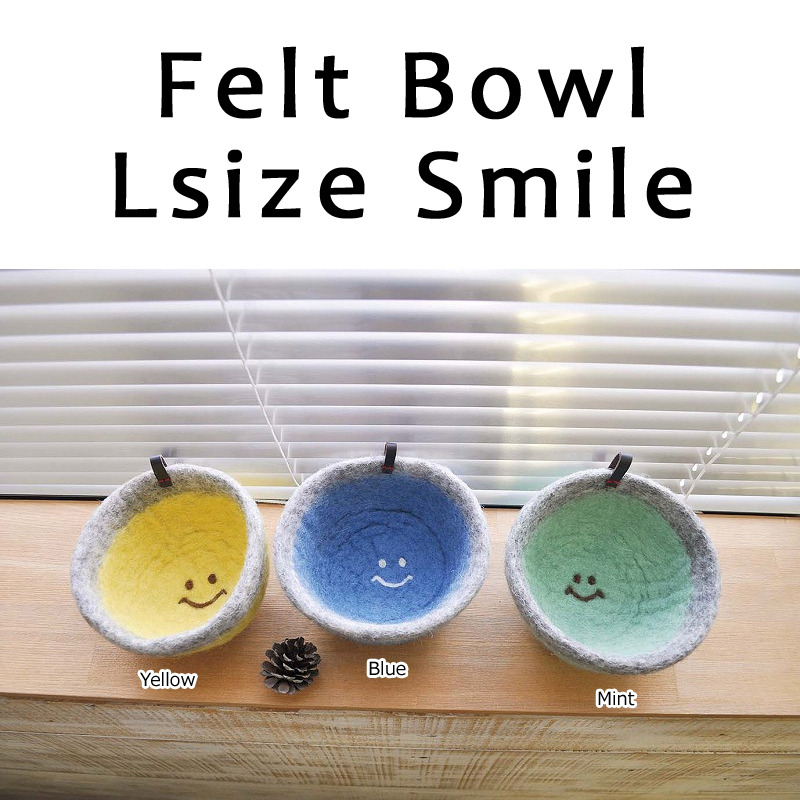 ■ピズム■　Felt Bowl L Smile