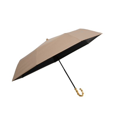 ＳＭＶ－４１９７６　７本骨遮光折りたたみ傘　江戸　亜麻色