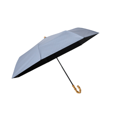 ＳＭＶ－４１９８０　７本骨遮光折りたたみ傘　江戸　銀灰