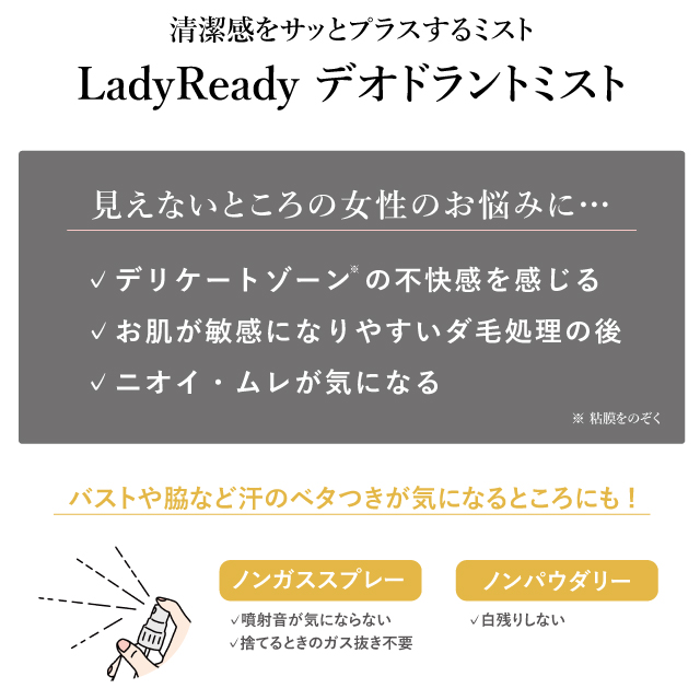 LadyReady 　デオドラントミスト
