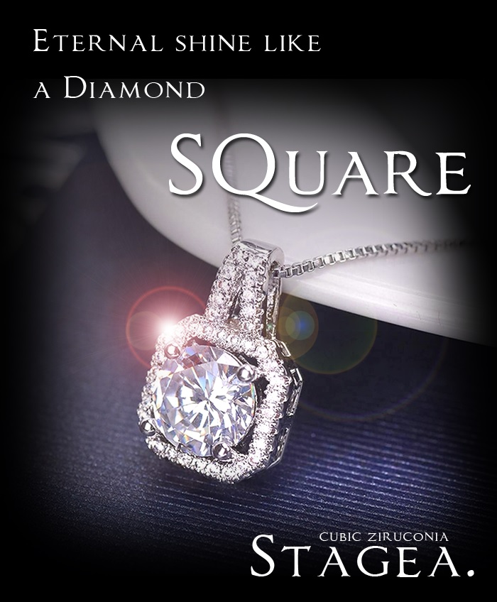 STAGEA CZ SQUARE ネックレス