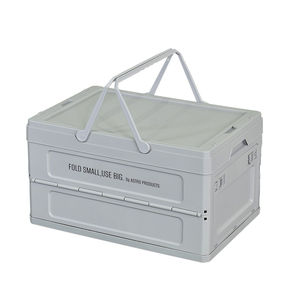 AP 折畳ﾌﾟﾗｽﾁｯｸｺﾝﾃﾅ 42L ｸﾞﾚｰ OG284