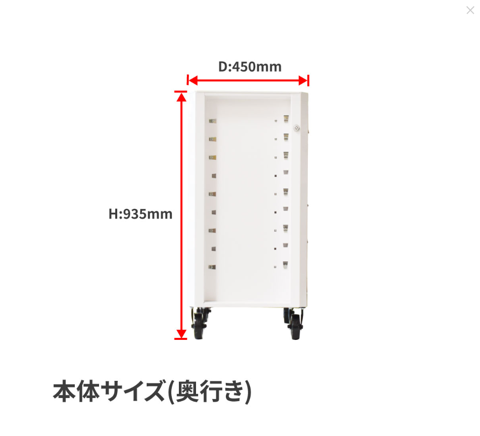 AP ロールキャビネット 6段 ホワイト RC086 | アストロプロダクツ業販センター